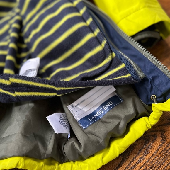 Lands End stormer 3 in 1 winter parka kids sz S - Picture 8 of 8